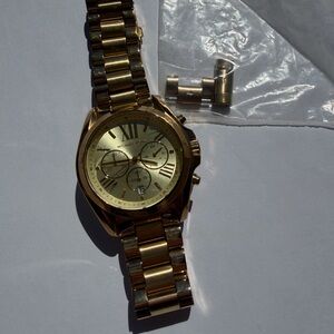 Michael Kors Gold-Tone Stainless Steel Chronograph Watch
